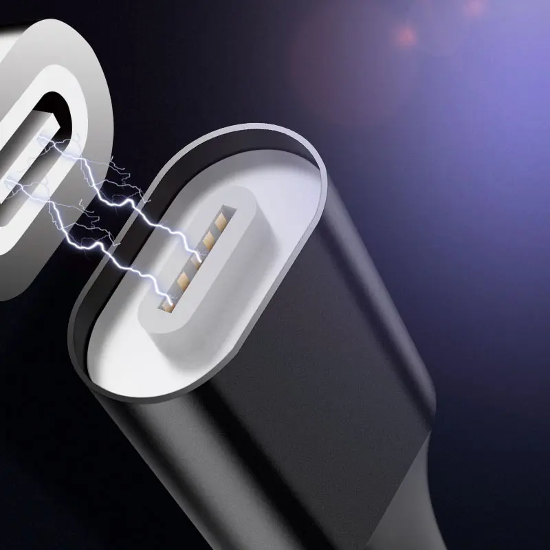 Зарядный кабель Ingelon 3 в 1 с магнитным usb разъемом метр микро 2 4 А Тип c Сменный