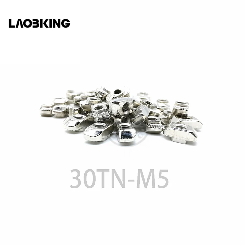 

Free shipping 50pcs 30-M5 hammer nut M5 block t slot nuts for 3030 aluminum profile extrusion Slot 8mm