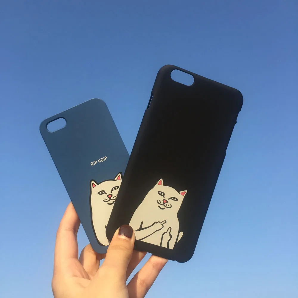 

2019 Cute Cartoon Cat Ultra Thin Phone Case For iphone 7 6 6S 5 5S 8 Plus Case For iphone Cat Funny Animal Silicone TPU Cover