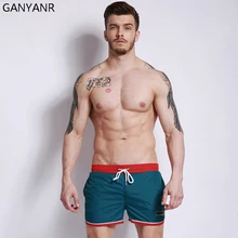 Ganyanr брендовый мужские шорты для плаванья пляжные шорты купальная одежда бермуды костюм для серфинга пляжные штаны мужские плавки сексуальные