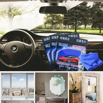 

Dropshipping 30 * 30cm Automotive Anti-Fog Towels Car Glass Clean Towel Defrosting Towel 24 Hours Non-Fogging