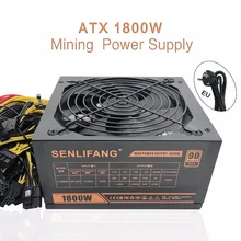 New original Gold POWER 1800W Ethereum ETH power supply for R9 380 RX 470 RX480 6