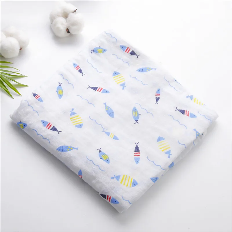 Детское муслиновое Пеленальное Одеяло для новорожденных; полотенце для новорожденных; Пеленальное Одеяло из органического хлопка; bebe; детское одеяло для кроватки; новое спальное одеяло - Цвет: 7