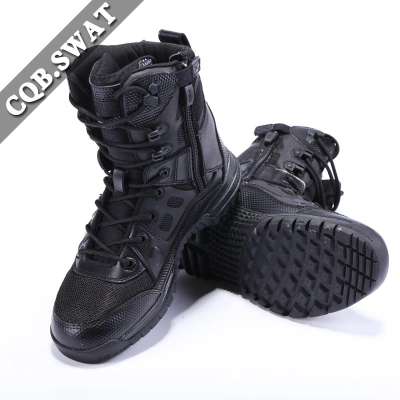 

CQB.SWAT 2018 New Field Summer Combat Boots Breathable Wearable and Comfortable Boots low and high style Black Tiger