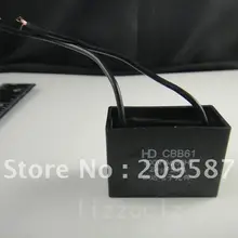 10 шт. конденсатор вентилятора металлизированная пленка Запуск конденсатора конденсатор с алюминиевой крышкой, CBB61 500VAC 2,4 мкФ