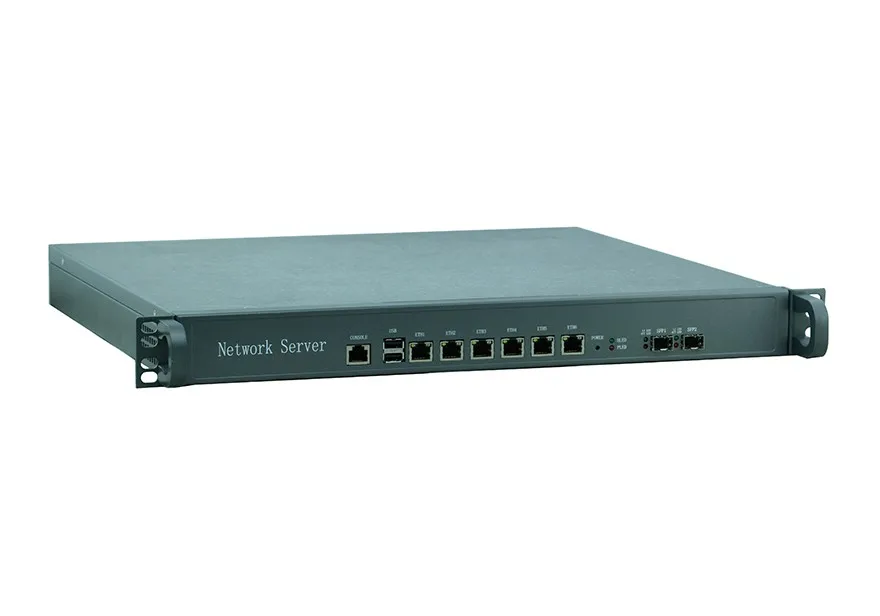 Сетевой брандмауэр Smart 1U с 8 портами Intel Core i7 3770 3 4 ГГц 6*1000M Lan 2 SFP 10 Гб мягкой