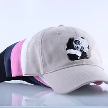Панда Вышивка регулируемый Бейсболка Мужчины кепки Хип-Хоп кепка Для Женщин твердое тело Хлопок Папа бейсболки Унисекс Скейтборд Кепка
