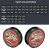 Green Fishing Lines Super Strong Nylon Not Fluorocarbon Tackle Non-Linen Multifilament Fishing Lines 100/150/200/300/500M 6