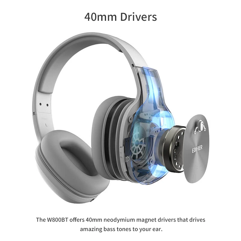 Наушники вкладыши EDIFIER W800BT беспроводные Bluetooth наушники OLightweight комфорт и до 35