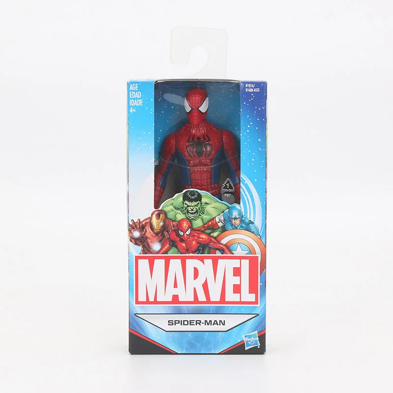 Оригинальные игрушки Marvel, 15 см, Мстители, супергерой, Человек-паук, Халк, Железный человек, Капитан Америка, ПВХ, фигурка, коллекция игрушек, модель - Цвет: spider man