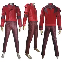 Guardians of the Galaxy Vol. 2 Peter Quill Star-Lord costume full set jacket pants t-shirt superhero halloween make-up costume