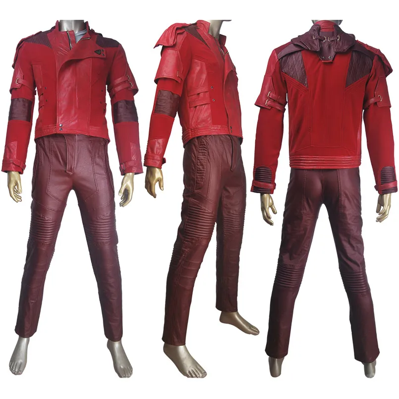 

Guardians of the Galaxy Vol. 2 Peter Quill Star-Lord costume full set jacket pants t-shirt superhero halloween make-up costume
