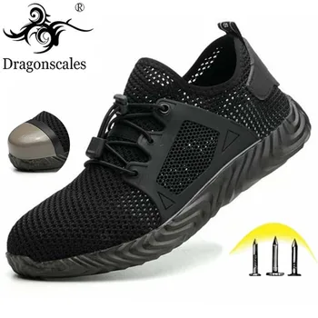 

Dropshipping Indestructible Ryder Shoes Safety Shoes Steel Toe Steel Mid-plate Anti-slip Anti-smashing Work Safety Boots For Men