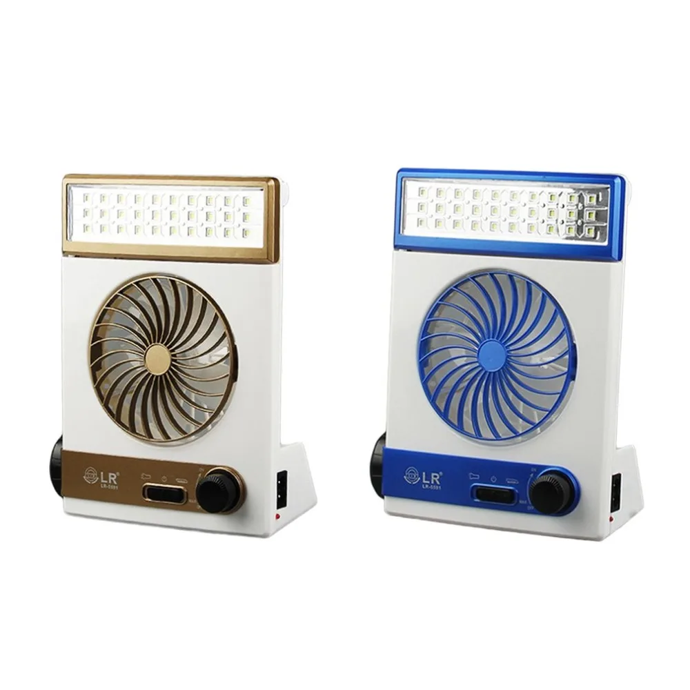 

Multifunctional Solar Power Fan Light Portable Outdoor Indoor Desktop Light Lamp Rechargeable Brightness Emergency Light