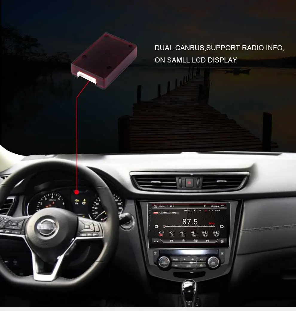 Excellent Eunavi Car GPS Radio Player Android 9.0 For Nissan X-Trail Qashqail 2014 -2017 With Octa Core 4GB+32GB Stereo Multimedia 5