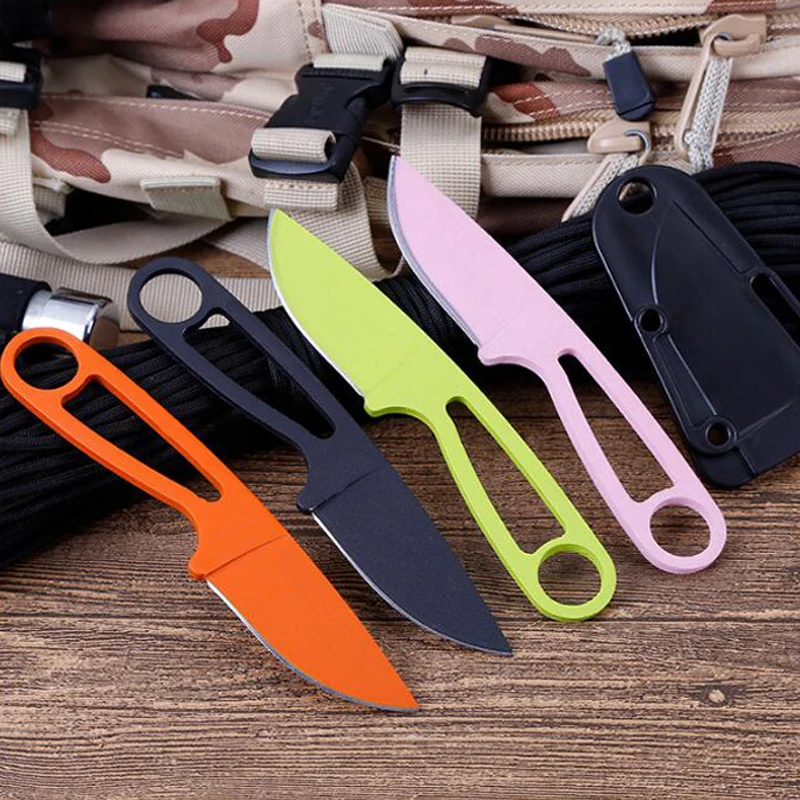 Mini Fixed Blade Multi Tool Pocket Knife With Sheath And Carabiner EDC