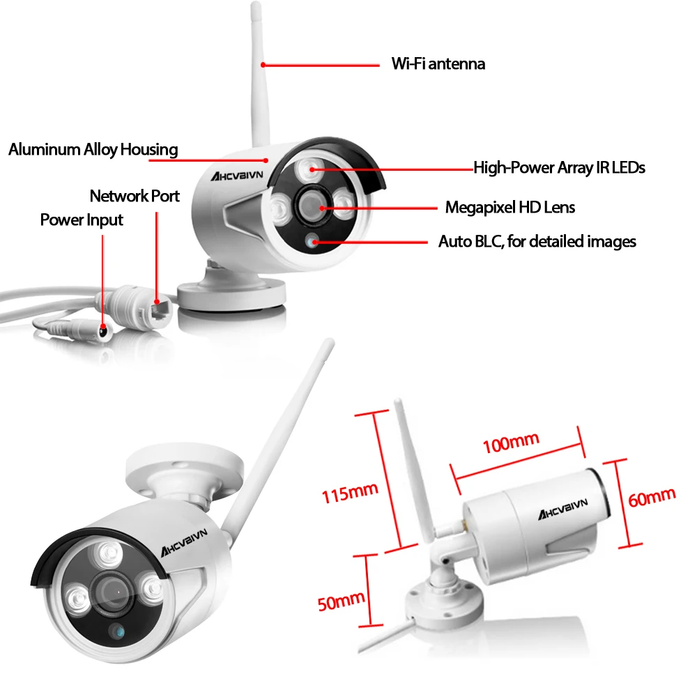Home Security Kamera CCTV-System Drahtlose DVR 4CH IP CCTV Kit HD 960 P P2P IR Nachtsicht Plug & Play Videoüberwachung Wifi Kit Home Security Kamera CCTV-System Drahtlose DVR 4CH IP CCTV Kit HD 960 P P2P IR Nachtsicht Plug & Play Videoüberwachung Wifi Kit