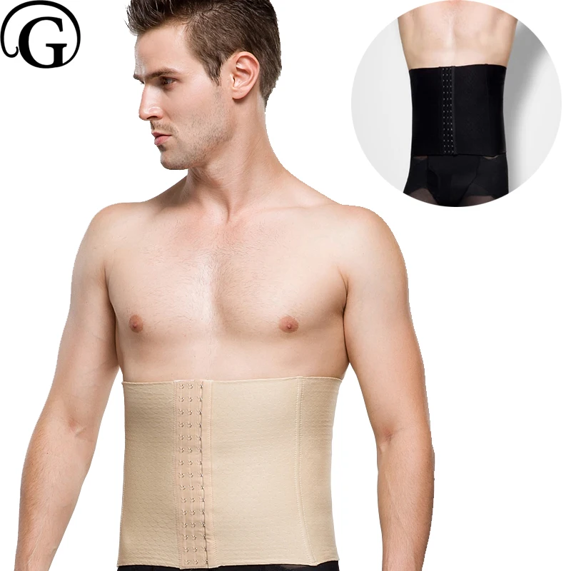 PRAYGER L 3XL Back Support Men Waist Cincher Compression Underwear