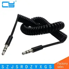 10ft 3m Stretch Audio 3.5 mm 3 poles Stereo Headphone Male to Female/Male Extension Cable for Cell Phone & Tablet