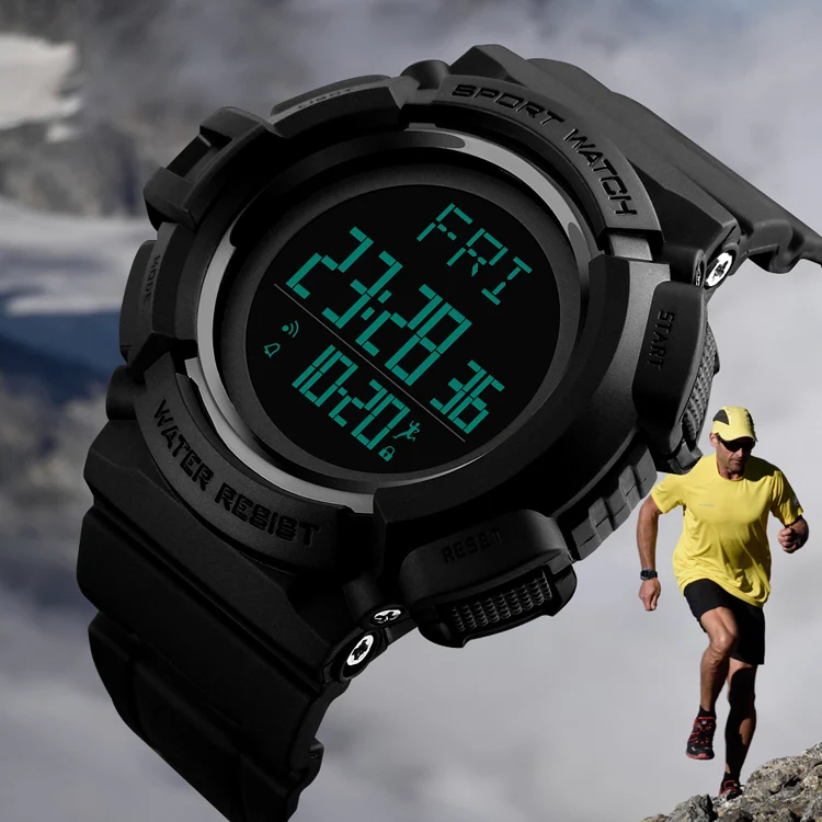 

NEW Sports Men Watch Countdown Double Time Sports Wristwatch Alarm Clock Waterproof Digital Watches 1339 Relogio Masculino