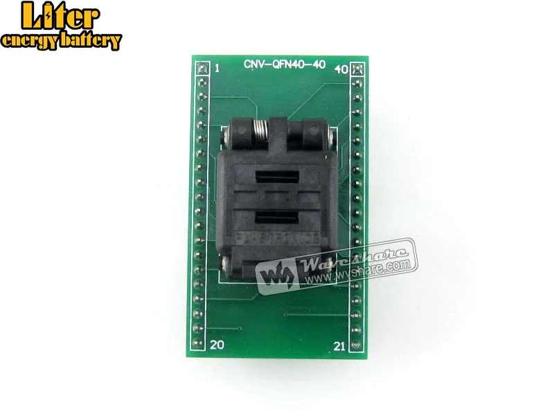 

QFN40 TO DIP40 QFN40 MLF40 MLP40 Plastronics 40QN50S16060 IC Test Burn-in Socket Programming Adapter 0.4Pitch