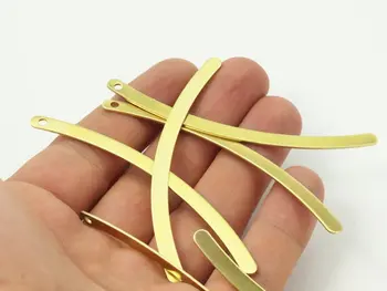 

5 Raw Brass Pendant Charms (80x4.70x0.80 mm) brs 80-0