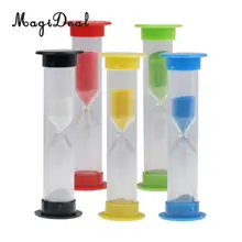 MagiDeal – support de Table de compte à rebours pour les dents, en plastique transparent, sablier, sablier, horloge, 30 Sec + 1 + 3 + 5 + 10min, 5 pièces