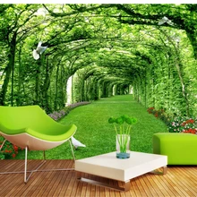 Beibehang современная мода стерео личность papel де parede обои парк леса газон 3d пейзаж задний план 3D