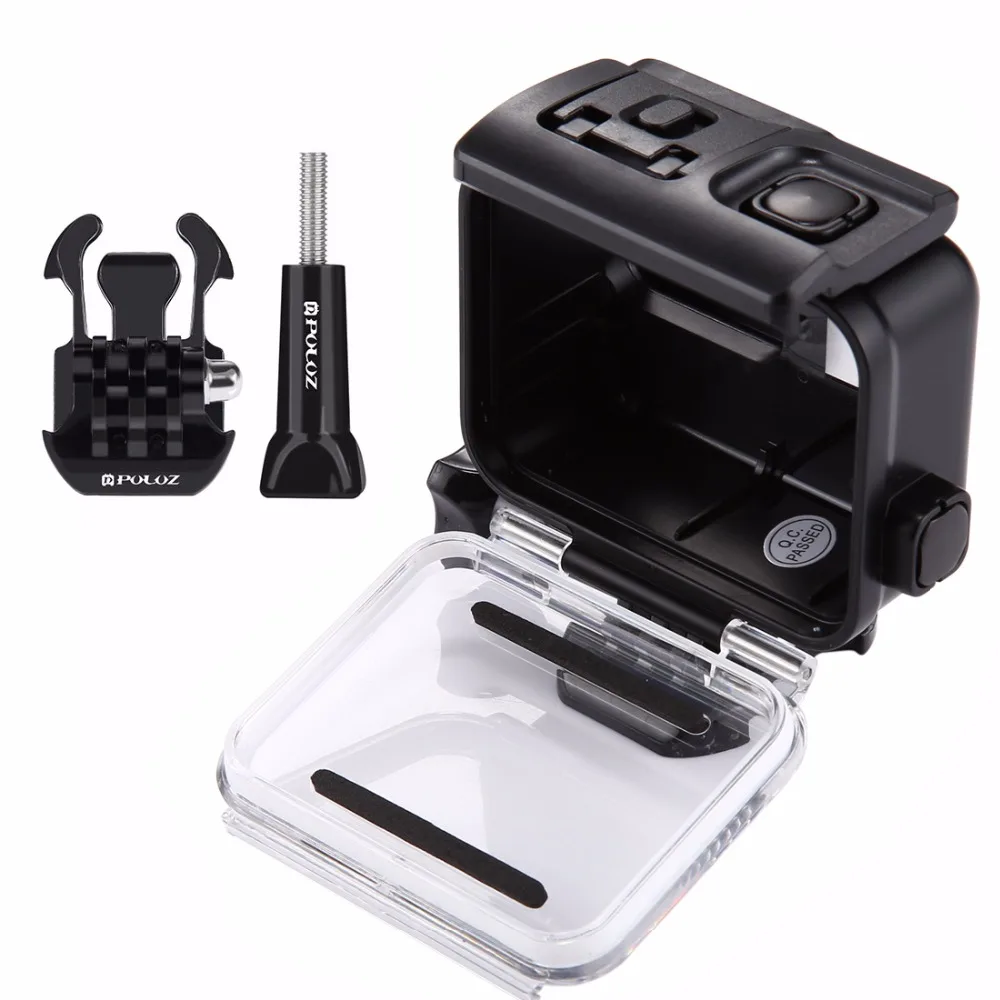 PULUZ для GoPro HERO() HERO7 Black 6 5 задняя крышка+ 30 м водонепроницаемый корпус защитный чехол с пряжкой базовое крепление и винт