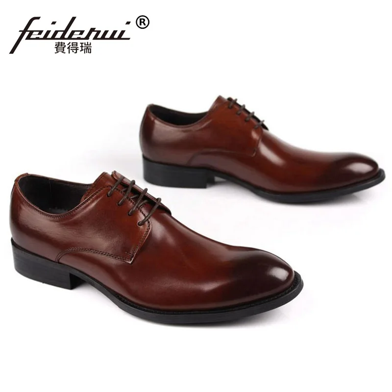 Vestido Lujo De Marca Boda Nupcial Calzado Eh44 Zapatos Cuero chocolate Para Hombres Hombre Oxfords Elegante Formal marrón Negro Partido Diseñador Del Auténtico Pvq7Iq4