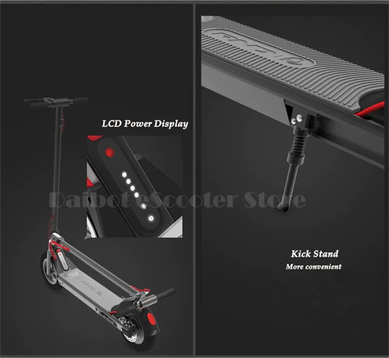 Daibot Folding Kick Scooter Two Wheel Electric Scooters Foot Control Acceleration Samsung Cell Battery Electric Scooters Adults (9)