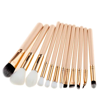 

Hot Sell 12 Pcs Brushes Set Eye Shadow Foundation Basic Powder Concealer Lashes Lip Blush Eyeshadow Brush Kit Pincel Maquiagem