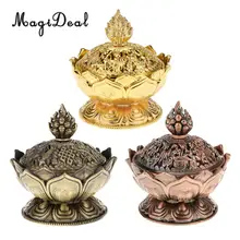 MagiDeal Традиционный Китайский Лотос ладан горелка буддизм ладан держатель домашний декор креативный подарок