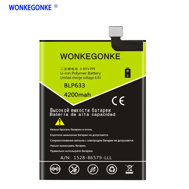 

WONKEGONKE BLP633 High Quality Battery for OnePlus 3T A3010 1+ 3T Phone OnePlus 3 battery