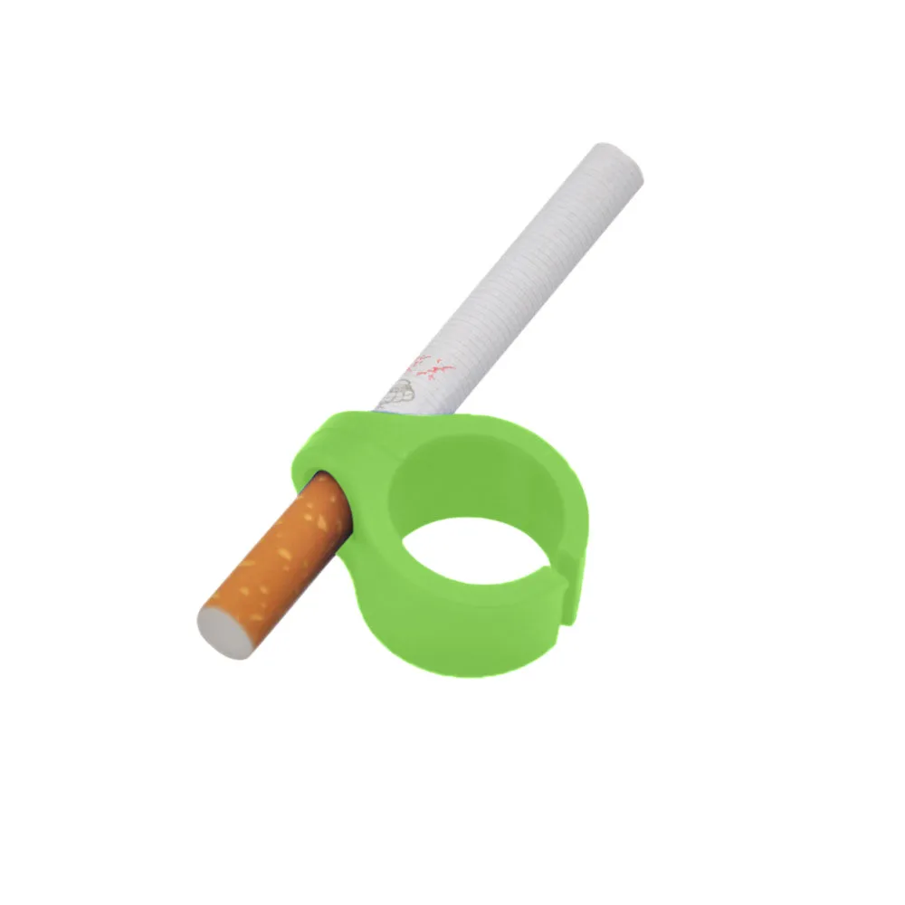 1 шт. дизайн, силиконовая подставка для рук с кольцом на палец, держатель для сигарет, аксессуары для обычного курения, Прямая поставка для мужчин 0,328 - Цвет: C