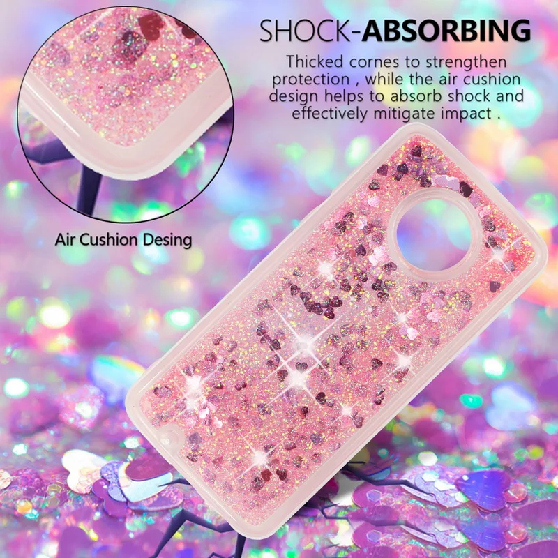 

Bling Liquid Soft Case For Motorola Moto Z2 Play G6 G4 Plus Glitter Stars Hearts Dynamic Quicksand Case For Moto G6 G5S G5 Plus