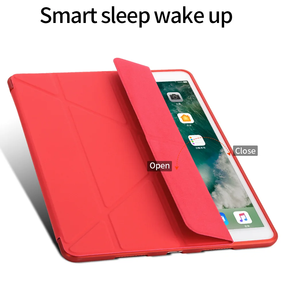 Чехол для iPad 9,7 2017 2018 A1822 A1823 из искусственной кожи Magentic Smart Cover мягкая Вернуться ТПУ Защитный чехол