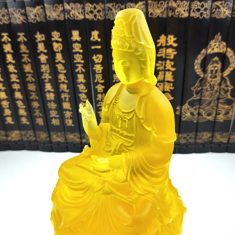 Новая статуя Бодхисаттвы Гуаньинь, высококачественное украшение для дома из смолы, украшения фэн-шуй, высококачественный подарок, статуя Будды