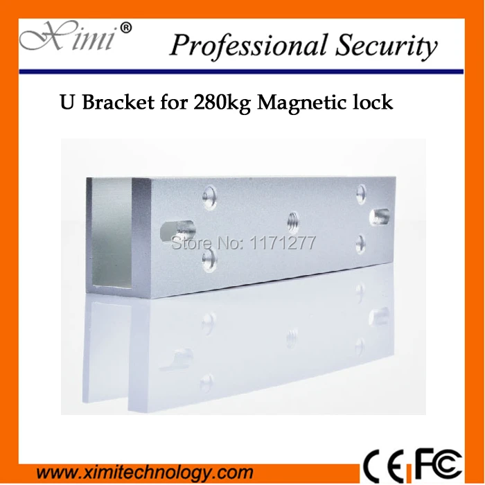 Anodized Aluminum Access Control High Strength Aluminum For 280kg 600lbs Magnetic Lock Framelss Glass U Bracket Aluminum Anodized Aluminum U Lockaluminum Lock Aliexpress