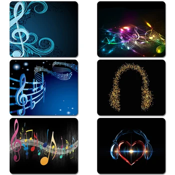 

Music Notes Scripts Geometric Art Nature Rubber Table Mouse Pad Laptop Computer Enclosure Mousepad Mat