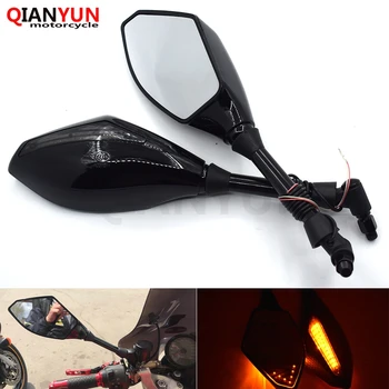 

Universal 10 mm motorcycle LED turn signal rear view mirror side mirror For Ducati 796 696 400 620 695 Monster S2R800 620MTS ST4