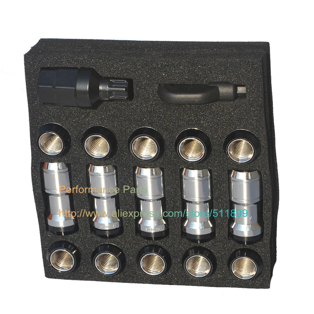 20pcs/set Racing Car Wheel Lug Nut With Adapter Formula Wheel Lock Nut