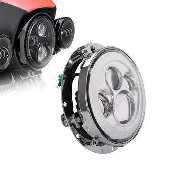 

7" Round LED Projection Headlight w/ Mounting Ring For Honda CB400 CB1300 Honda Hornet Touring Road King