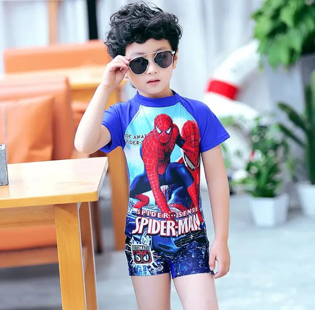 Special Offers swimsuit for kids, One-Piece Suits, swimming suit kids, Spiderman cartoon children's swimsuits, children swimwear Bathing diving