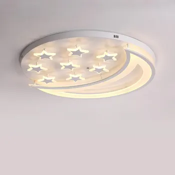 

Modern star Led Ceiling Lamp With Remote Control Living Room Kid Bedroom Decor Home Lighting Fixtures White Metal Acrylic Light