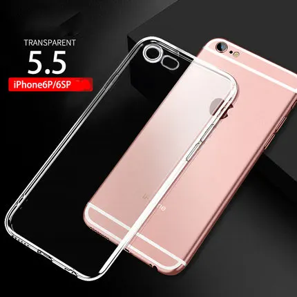 For iphone 6 Plus 100 шт./лот, прозрачный силиконовый мягкий ТПУ чехол s для iPhone 7 8 6 6S Plus X XS MAX XR, Прозрачный чехол для iPhone 5 5S SE для телефона 7Plus - Цвет: For iphone 6 Plus