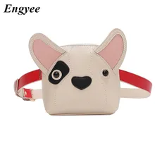 Engyee кожаный женский поясной пакет с милой собачкой поясная сумка для девочки денежный Ремень Дорожная упаковка сумка модная поясная сумка женская сумочка