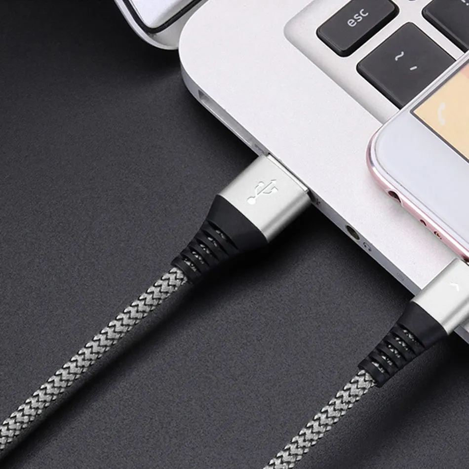 OLAF Microusb кабель светодиодный светильник 2.4A Быстрая зарядка Micro USB кабель для передачи данных для samsung S7 S6 xiaomi android кабели для мобильных телефонов шнур