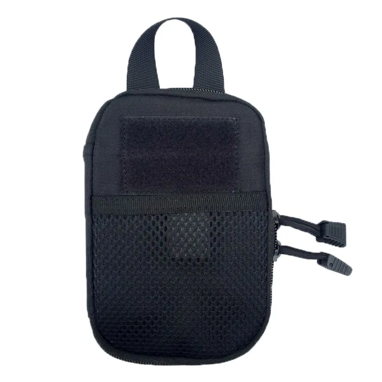 Горячее предложение! нейлоновый тактический военный EDC Molle Чехол маленький поясной пакет охотничий карман для Iphone 6 7 для samsung на открытом воздухе - Цвет: Black
