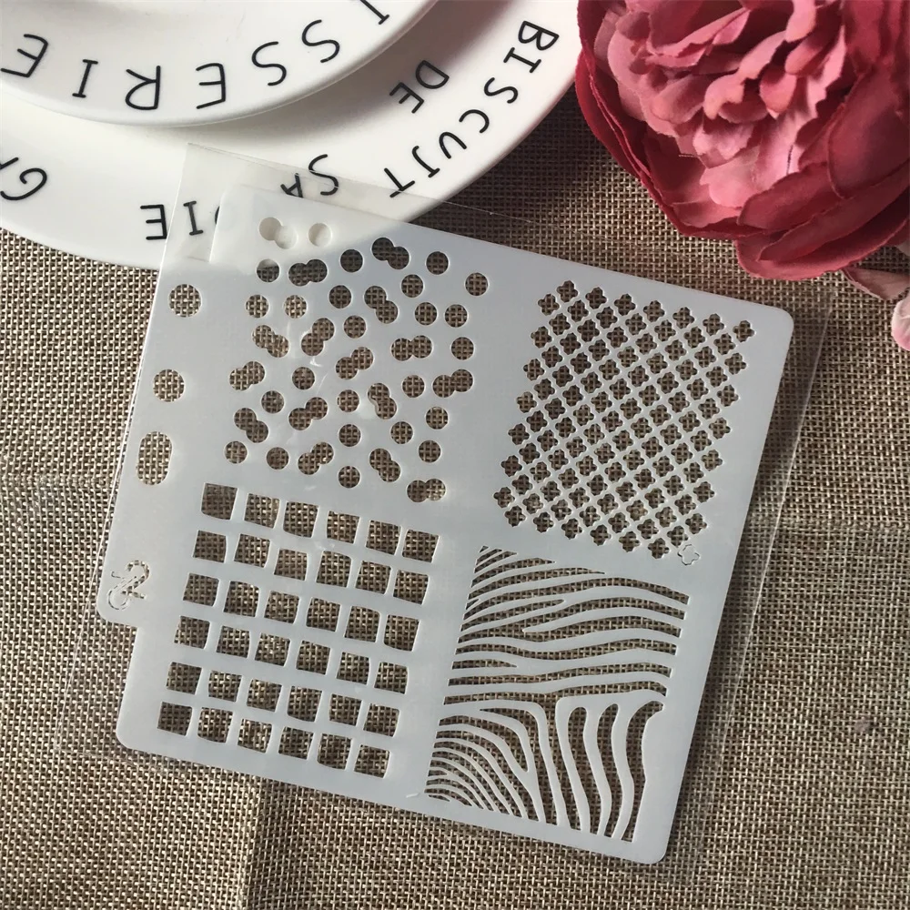 

1Pcs 13cm 5.1" Square Frame DIY Layering Stencils Wall Painting Scrapbook Coloring Embossing Album Decorative Paper Template